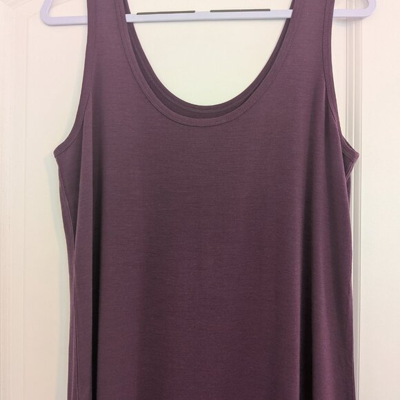 New Unbound Merino Women's Mini Merino Tank Dress Merlot Size Large - Picture 6 of 10